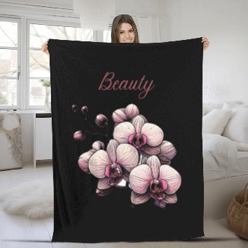 Discover Orchid Elegance: A Symbol of Timeless Beauty Fleece Blankets