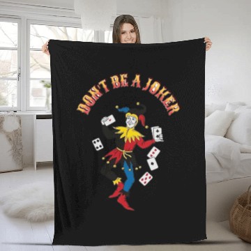 Discover DONT BE A JOKER CARD Fleece Blankets