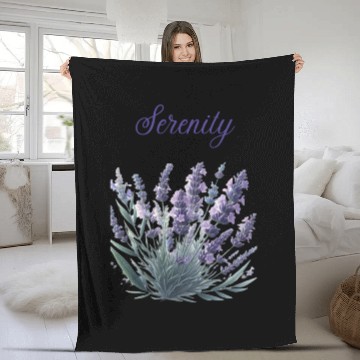 Discover Lavender Serenity: A Symbol of Peace Fleece Blankets