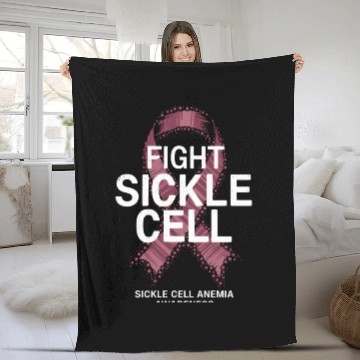 Discover Stand Strong for Uterine Cancer Awareness Ribbon Fleece Blankets