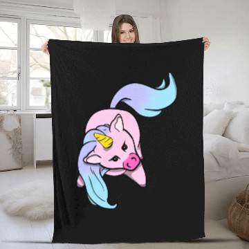 Discover Chibi Unicorn Fleece Blankets