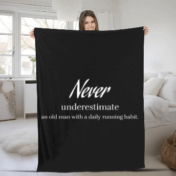 Discover Daily running habit Fleece Blankets