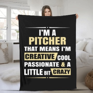 Discover Pitcher Creative Cool And Crazy Fleece Blankets