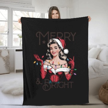 Discover Santa Christmas, Merry Christmas Fleece Blankets