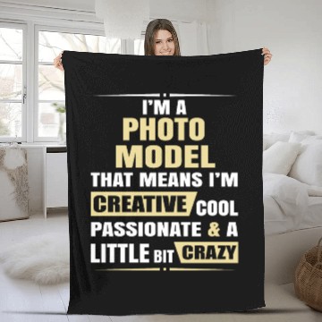 Discover Photo Model Creative Cool And Crazy Fleece Blankets