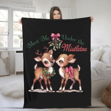 Discover Merry christmas, Christmas Retro Fleece Blankets
