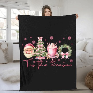 Discover tis the season, merry christmas Fleece Blankets
