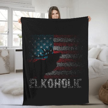 Discover Elk Hunting Elkaholic Hunters Fleece Blankets