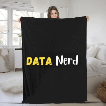 Discover Data Nerd Fleece Blankets