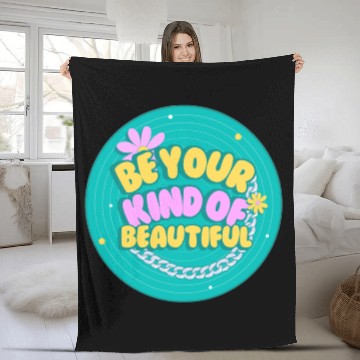 Discover Green and Yellow Creative Retro Quotes Fleece Blankets