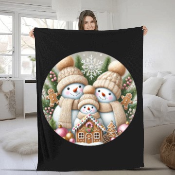 Discover Snowman Christmas, Merry Christmas Fleece Blankets