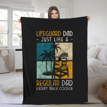 Discover Lifeguard Edge Of The Pool Swimming Fleece Blankets
