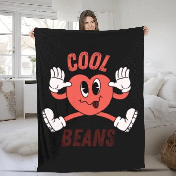 Discover Womens Funny Fleece Blankets Cool Beans Holiday Sunday