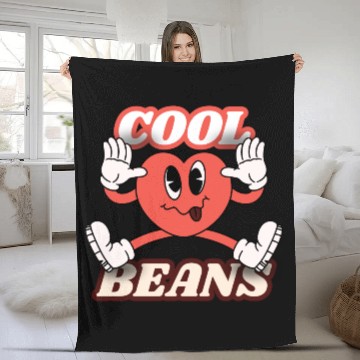 Discover Womens Funny Fleece Blankets Cool Beans Holiday Sunday