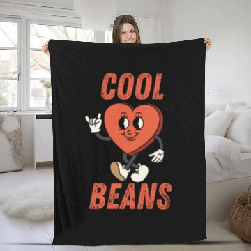 Discover Womens Funny Fleece Blankets Cool Beans Holiday Sunday
