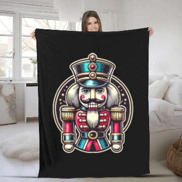 Discover Traditional Nutcracker For Christmas Fleece Blankets