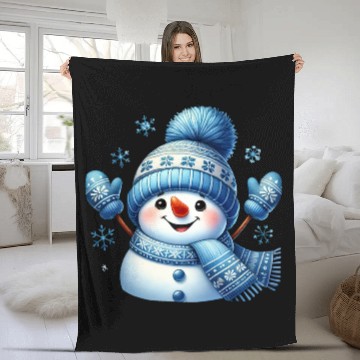 Discover Snowman Christmas, Merry Christmas Fleece Blankets