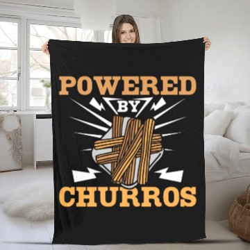 Discover Powered by Churros Fleece Blankets