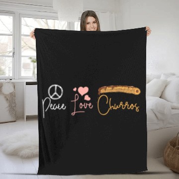 Discover Peace love Churros Fleece Blankets