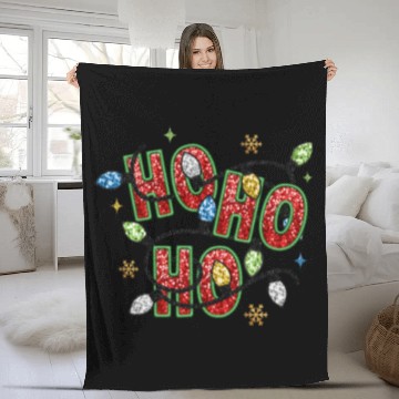 Discover Ho Ho Ho Christmas, Merry Christmas Fleece Blankets