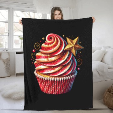 Discover Christmas ice cream, Merry Christmas Fleece Blankets