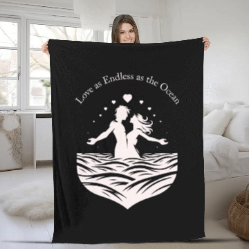 Discover Love as Endless as the Ocean Fleece Blankets