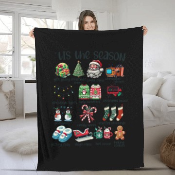 Discover Tis The Season Low Fleece Blankets