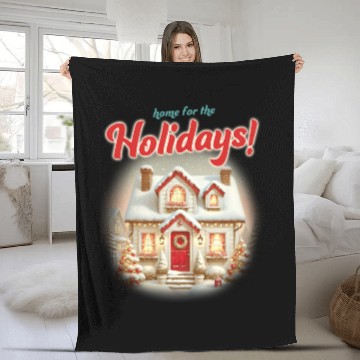 Discover Home for the Holidays Fleece Blankets