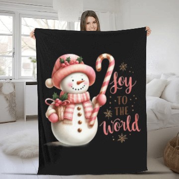 Discover Joy To The World Fleece Blankets