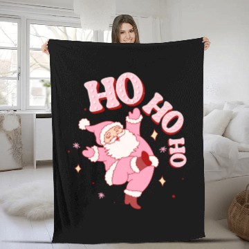 Discover Ho Ho Ho, Merry Christmas Fleece Blankets
