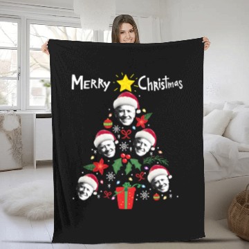 Discover MERRY CHRISTMAS AA3 Fleece Blankets