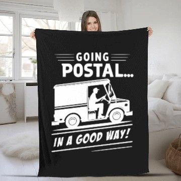 Discover Going postal but in a good way Fleece Blankets