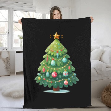 Discover Tree Christmas, Merry Christmas Fleece Blankets