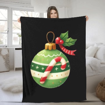 Discover Merry Christmas, Christmas Coquette Bow Fleece Blankets