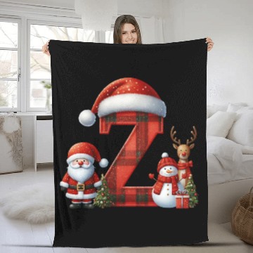 Discover Merry Christmas, Christmas Retro Fleece Blankets