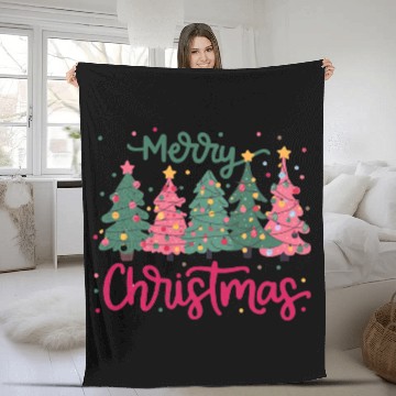 Discover Merry Christmas, Christmas Tree Fleece Blankets