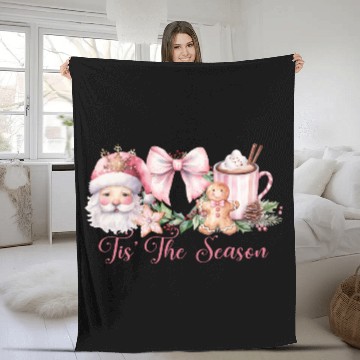 Discover Pink Tis The Season Set Pink Fleece Blankets