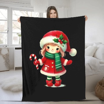 Discover Merry Christmas, Christmas Vintage Fleece Blankets