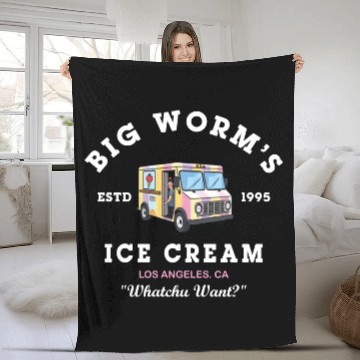 Discover Big Worm s Ice Cream Whatchu Want Fleece Blankets