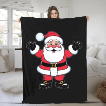 Discover jolly Santa Claus Fleece Blankets