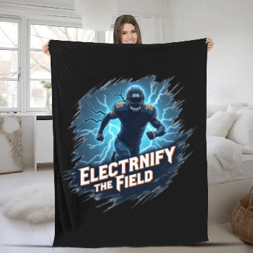Discover Energy Surge angry runner Fleece Blankets