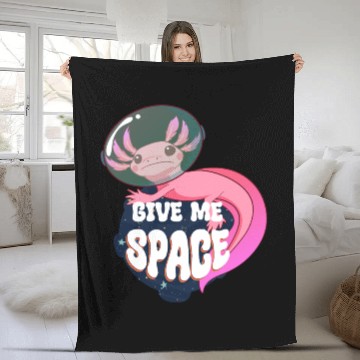 Discover Give Me Space Axolotl Fleece Blankets