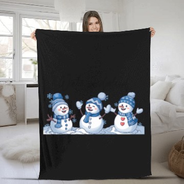 Discover Snowman Christmas, Funny Snowman Fleece Blankets