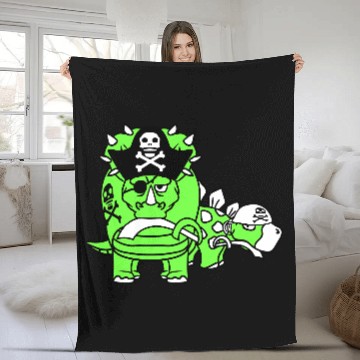 Discover Triceratops Stegosaurus 2 Dinosaur Pirates Dinos Fleece Blankets