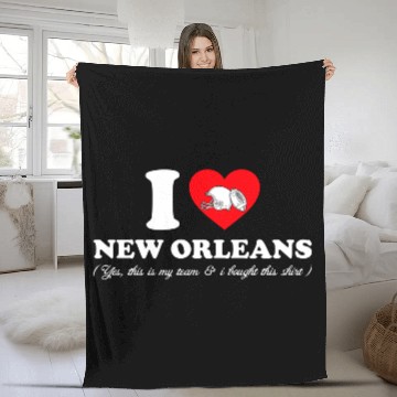 Discover Groovy I Love New Orleans Fleece Blankets