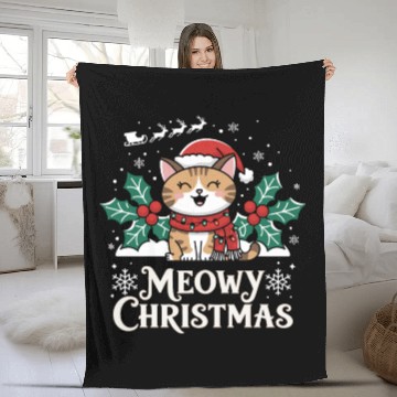 Discover Christmas day Fleece Blankets