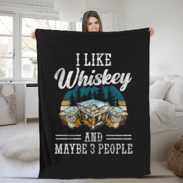 Discover Alcohol Lifestyle Ice Cubes Fleece Blankets