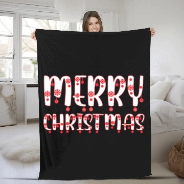 Discover Heavenly Holiday Blessings : Merry Christmas Fleece Blankets