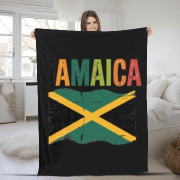 Discover Vibrant Jamaica Fleece Blankets