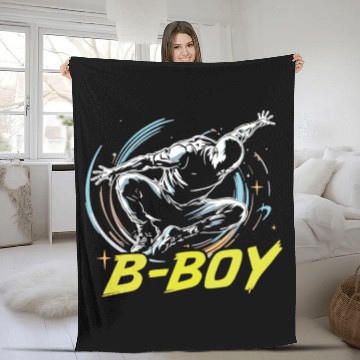 Discover B-Boy Breakdance Breakdancer Urban Hip Hop Fleece Blankets
